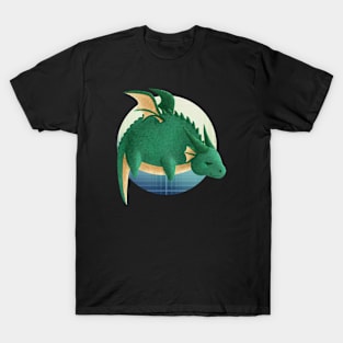 Kawaii Dragon 02 - With Background T-Shirt